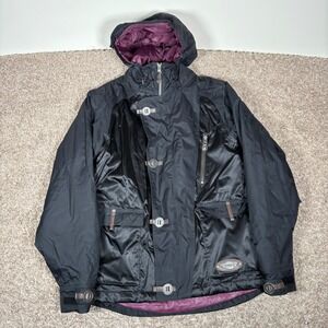 SIMS Women's Black Ski Snowboard Jacket Hooded Insulated Size Medium‎